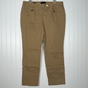 EUC Talbots Tan Signature Khaki Pants 14W Petite